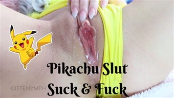 Kiittenymph - Pikachu Slut Suck and Fuck 