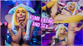 AliceBong - ASMR EATING AND SEX 